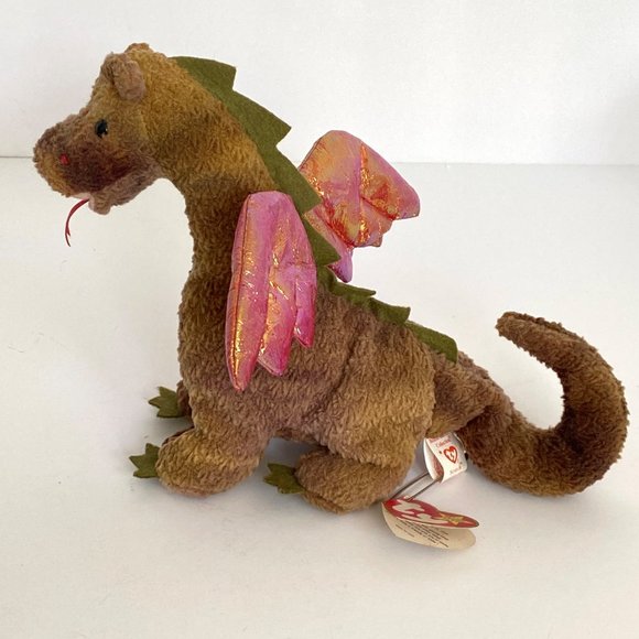 1998 TY Scorch Beanie Baby Dragon Plush Vintage - Picture 7 of 11